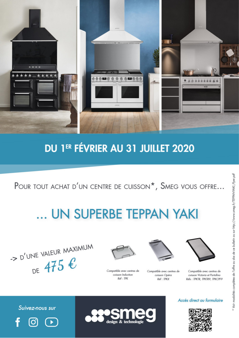 offre promotionnelle centre cuisson smeg printemps été 2020