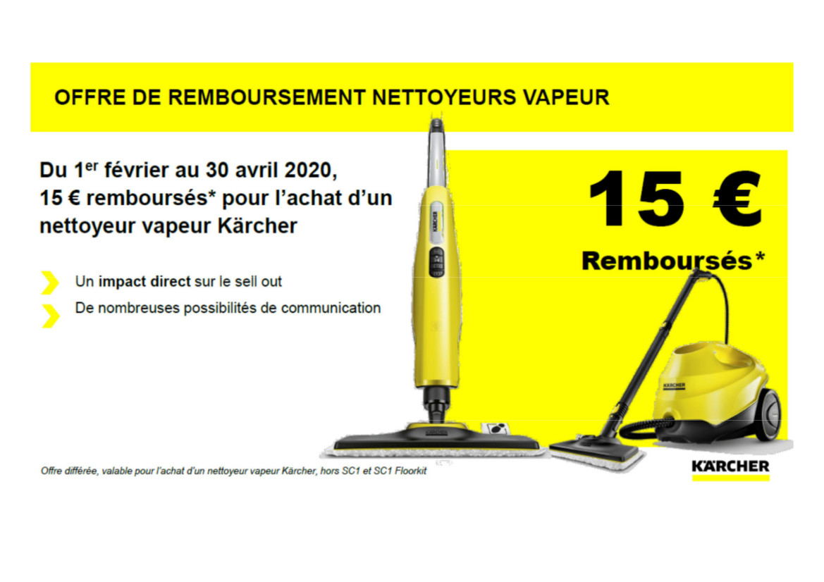 offre promotionnelle nettoyeur vapeur karcher printemps 2020