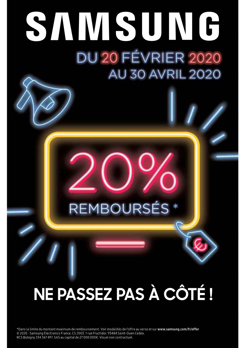 offre promotionnelle téléviseur samsung printemps 2020